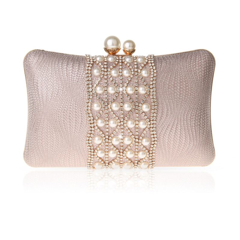 Rhinestone clutch torba od PVC-a, tvrda, horizontalno kvadratnog oblika, podstava od poliester, gradski minimalistički stil, s unutarnjim slojem, jesen 2023