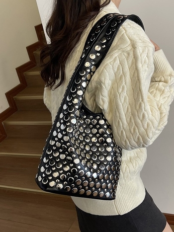 Torbica ispod pazuha, PU materijal, europsko-američki retro stil, magnetska kopča, vertikalni pravokutni oblik