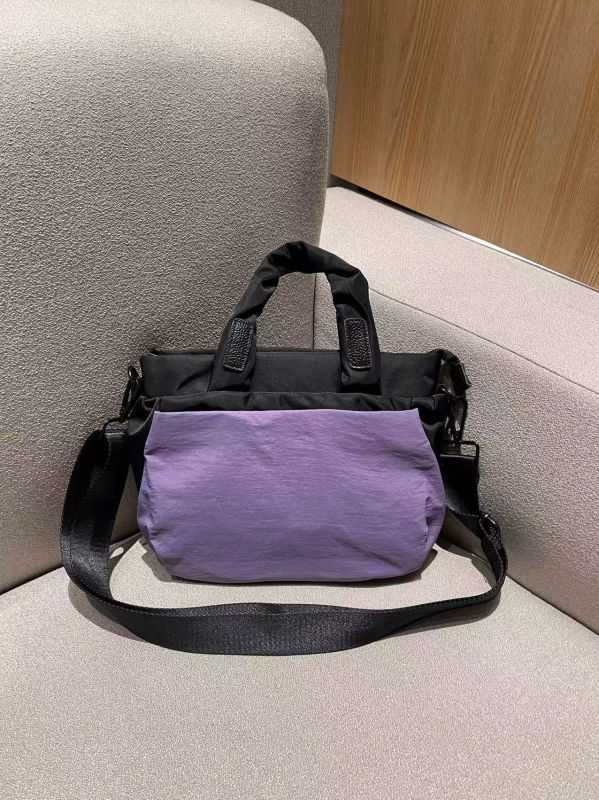 Smiley dizajnirana torba tote od najlona, višestruki pretinci, zatvarač, lagana crossbody, poliester podstava, izlazak u proljeće 2025