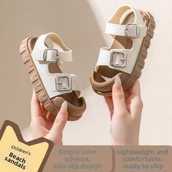 Unisex strand szandál – PVC felsőrész, PVC talp, csattal zárható, csúszásmentes puha talp, 2025 tavasz