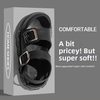 Unisex strand szandál – PVC felsőrész, PVC talp, csattal zárható, csúszásmentes puha talp, 2025 tavasz