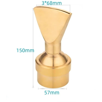 Duză din cupru reglabilă, cu direcții multiple, în formă de ventilator și duză cu gură plată, pentru elemente de apă, de la Petrel (Material: Cupru; Domeniu de aplicare: curți, munți artificiali, piscine, fântâni peisagistice)