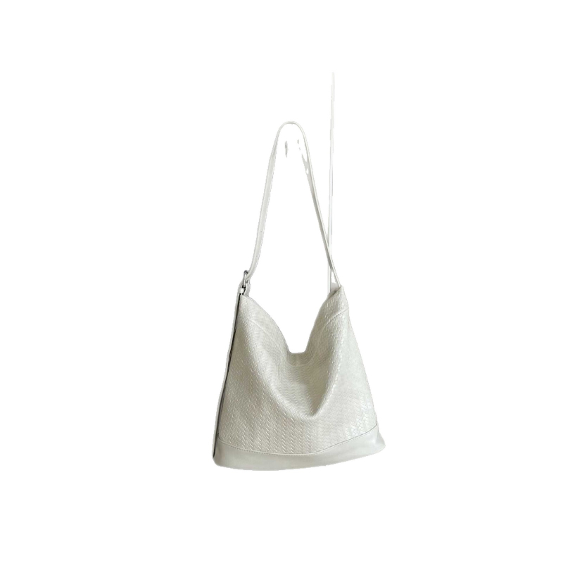 PU kožna crossbody tote torba sa tkanom teksturom, magnetsko zatvaranje, poliester podstava, uspravni kvadratni oblik, pogodna za slobodno vrijeme i putovanja