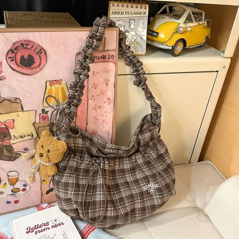 Kdmild crossbody torba, najlon, japansko-korejski stil, zatvaranje na zip, laminirano unutrašnjost