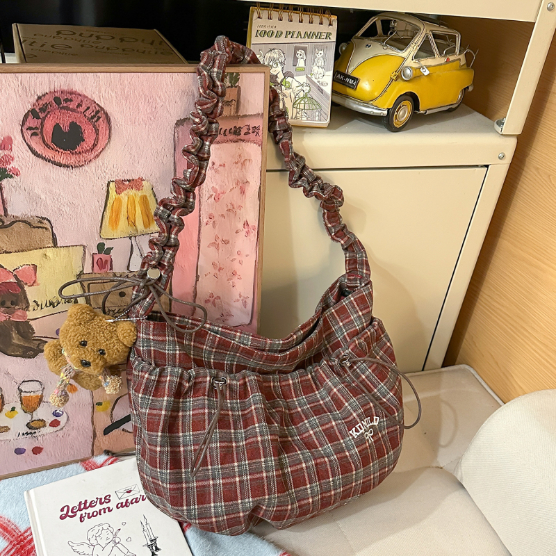 Kdmild crossbody torba, najlon, japansko-korejski stil, zatvaranje na zip, laminirano unutrašnjost