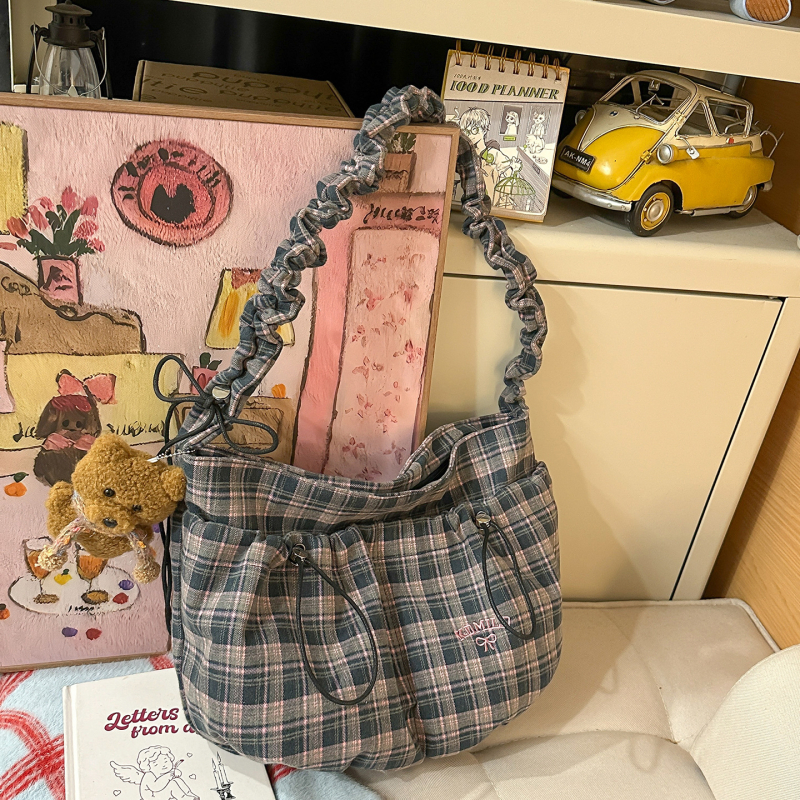 Kdmild crossbody torba, najlon, japansko-korejski stil, zatvaranje na zip, laminirano unutrašnjost