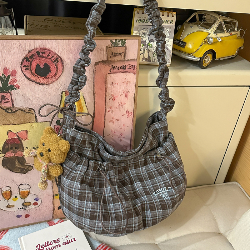 Kdmild crossbody torba, najlon, japansko-korejski stil, zatvaranje na zip, laminirano unutrašnjost