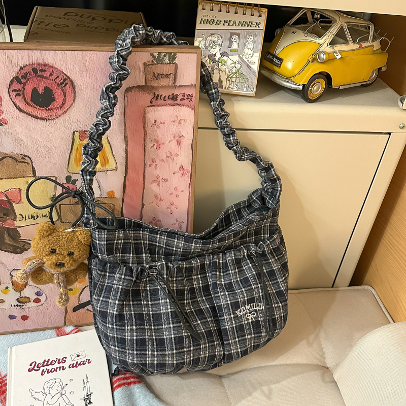 Kdmild crossbody torba, najlon, japansko-korejski stil, zatvaranje na zip, laminirano unutrašnjost