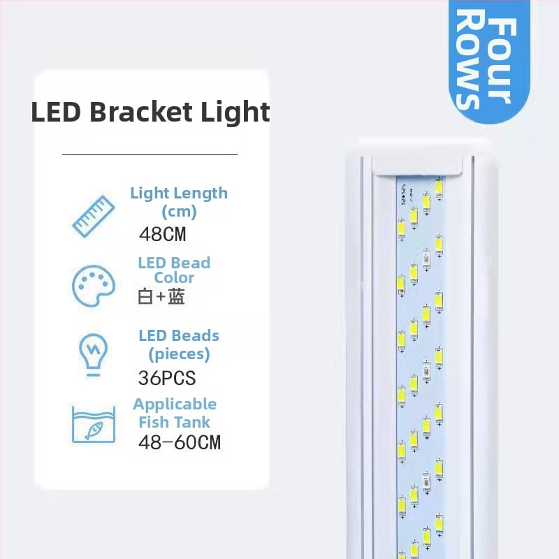 Αδιάβροχη LED λάμπα ενυδρείου με βάση — εξοικονόμηση ενέργειας, επαγγελματικού επιπέδου φωτισμός για διαμόρφωση και ενυδρεία