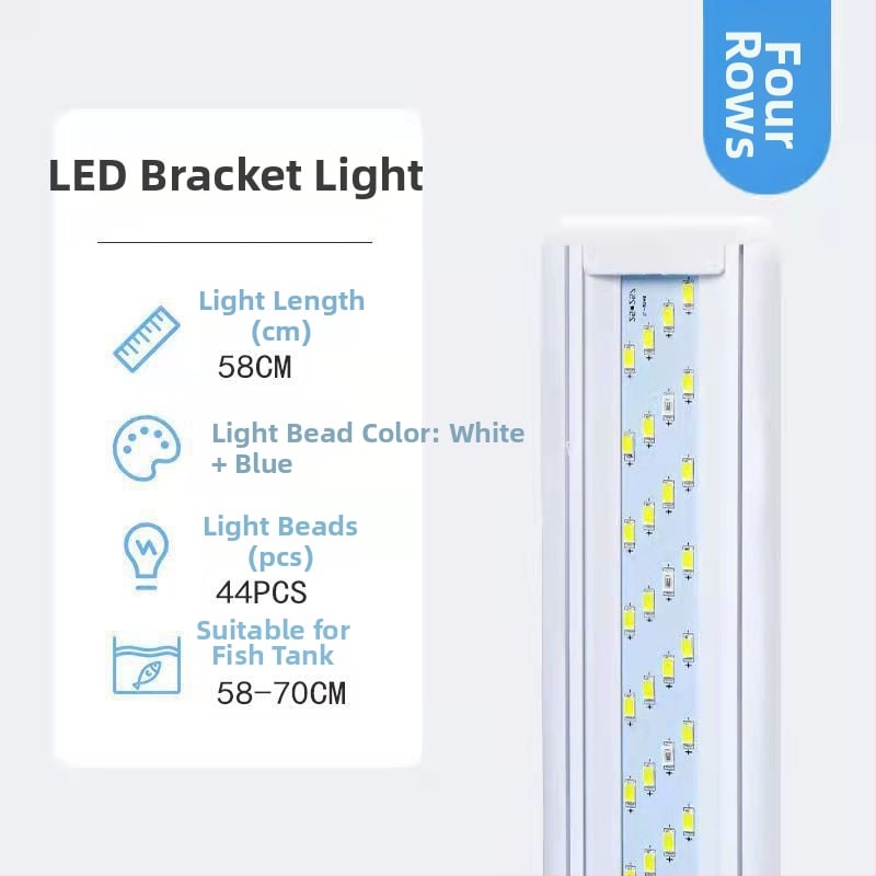 Αδιάβροχη LED λάμπα ενυδρείου με βάση — εξοικονόμηση ενέργειας, επαγγελματικού επιπέδου φωτισμός για διαμόρφωση και ενυδρεία