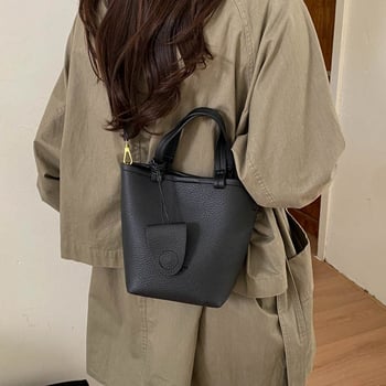 Városi minimalist PU keresztbody táska, függőleges téglalap alakú, mágneses zárás
