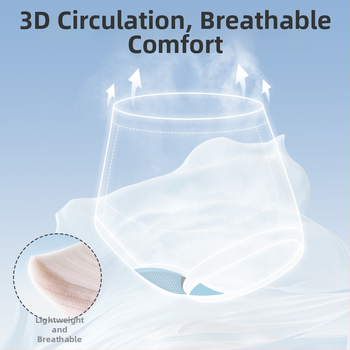 Slip matern cu talie înaltă pentru susținerea burții, antibacterian, fără cusături, din Modal