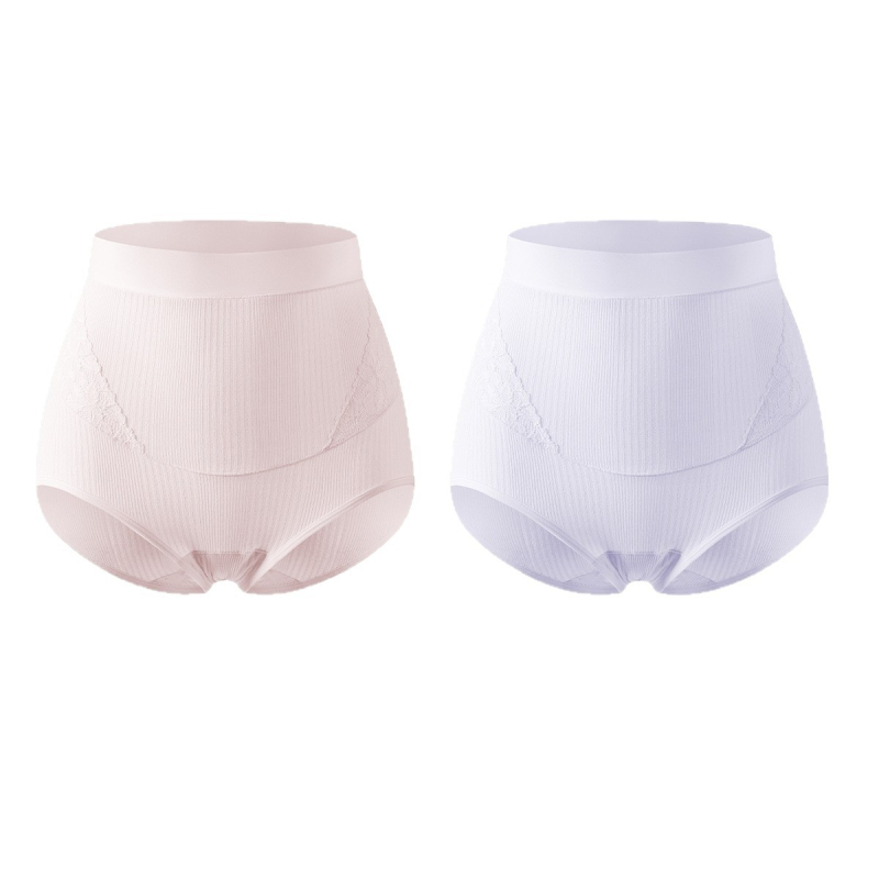 Slip matern cu talie înaltă pentru susținerea burții, antibacterian, fără cusături, din Modal