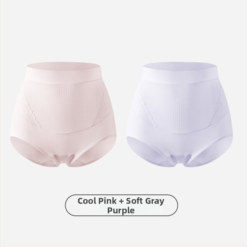 Slip matern cu talie înaltă pentru susținerea burții, antibacterian, fără cusături, din Modal