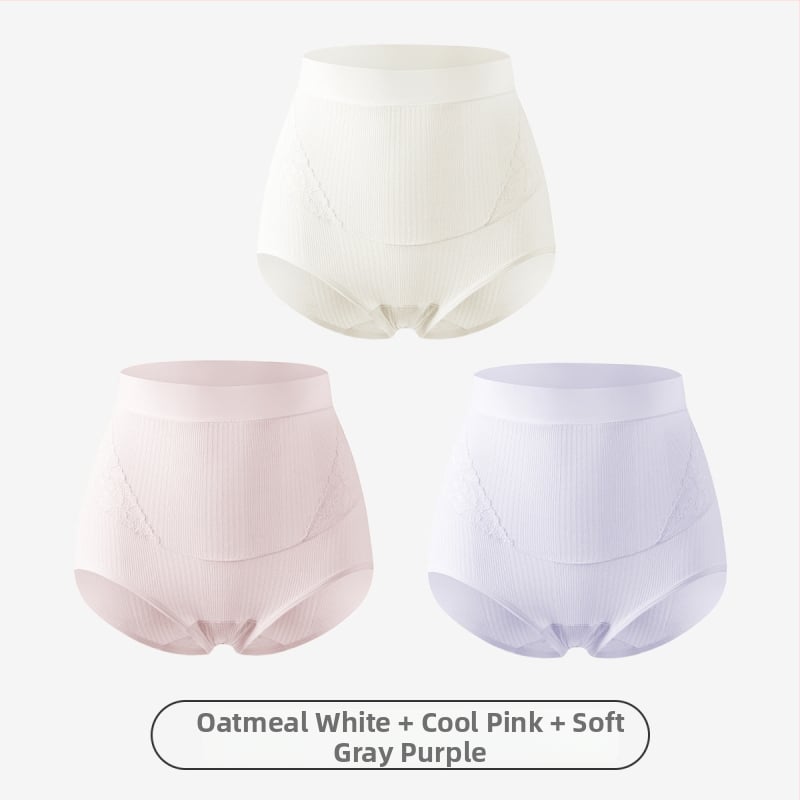 Slip matern cu talie înaltă pentru susținerea burții, antibacterian, fără cusături, din Modal