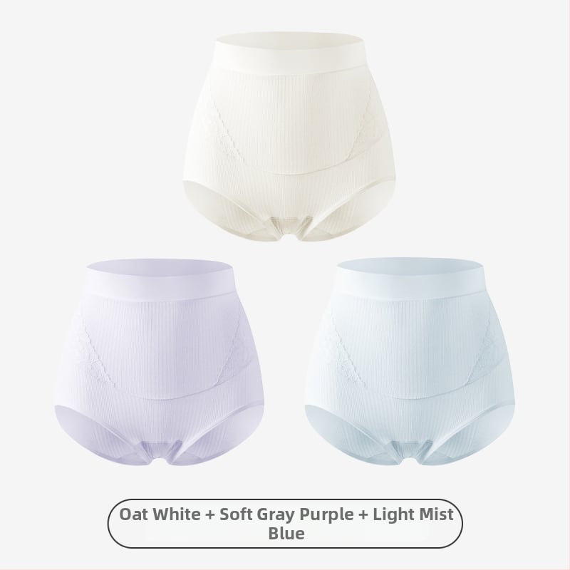 Slip matern cu talie înaltă pentru susținerea burții, antibacterian, fără cusături, din Modal