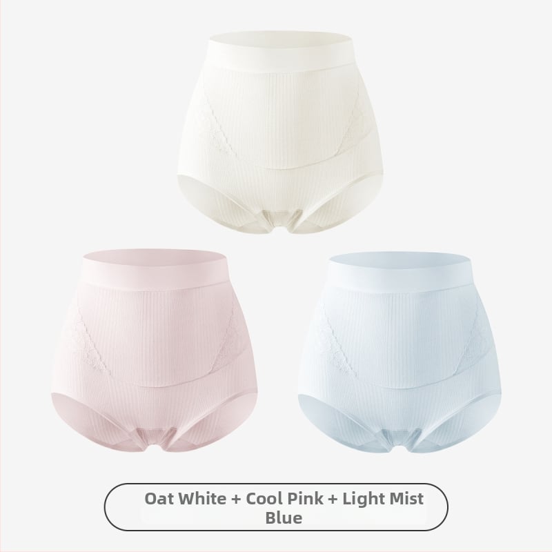 Slip matern cu talie înaltă pentru susținerea burții, antibacterian, fără cusături, din Modal