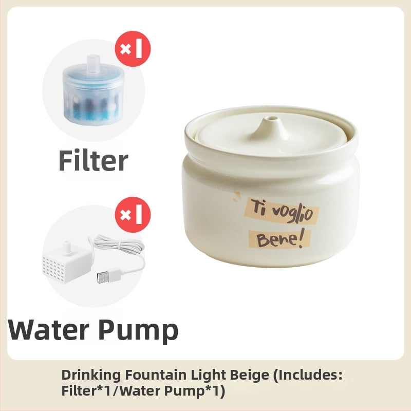 Керамичен автоматичен диспенсър за вода за котки, марка Star ceramics, принадлежности за домашни любимци