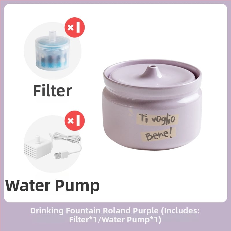 Керамичен автоматичен диспенсър за вода за котки, марка Star ceramics, принадлежности за домашни любимци