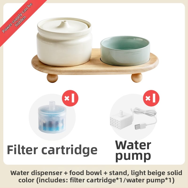 Керамичен автоматичен диспенсър за вода за котки, марка Star ceramics, принадлежности за домашни любимци