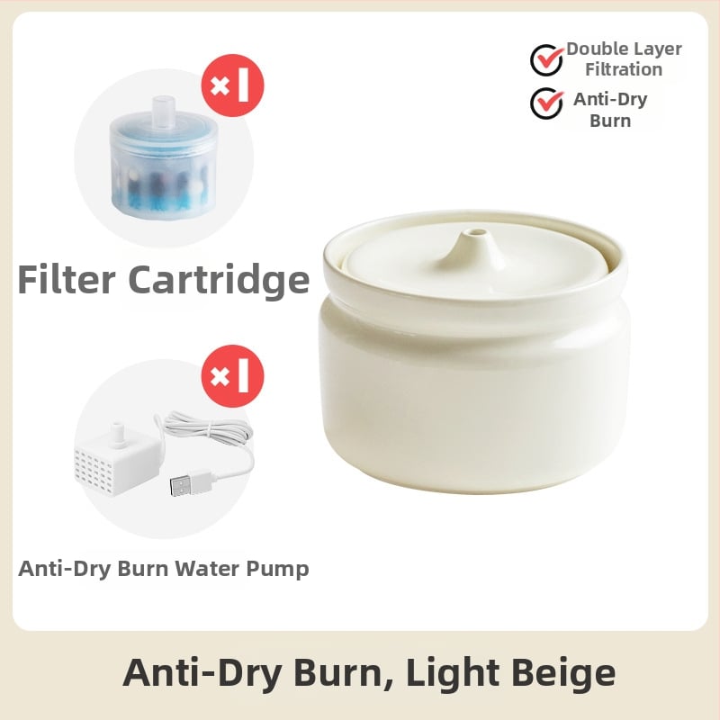 Керамичен автоматичен диспенсър за вода за котки, марка Star ceramics, принадлежности за домашни любимци