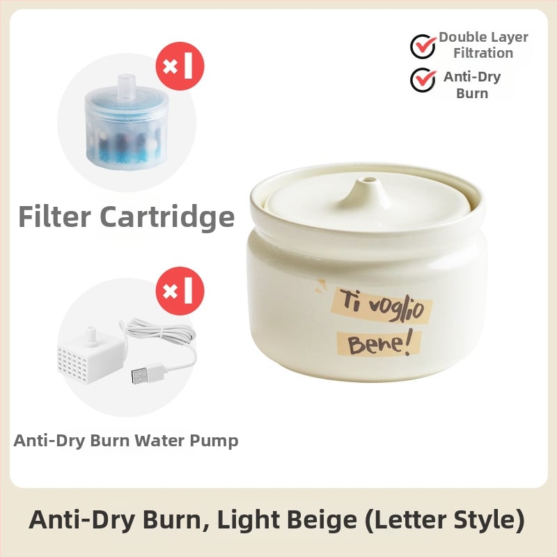 Керамичен автоматичен диспенсър за вода за котки, марка Star ceramics, принадлежности за домашни любимци