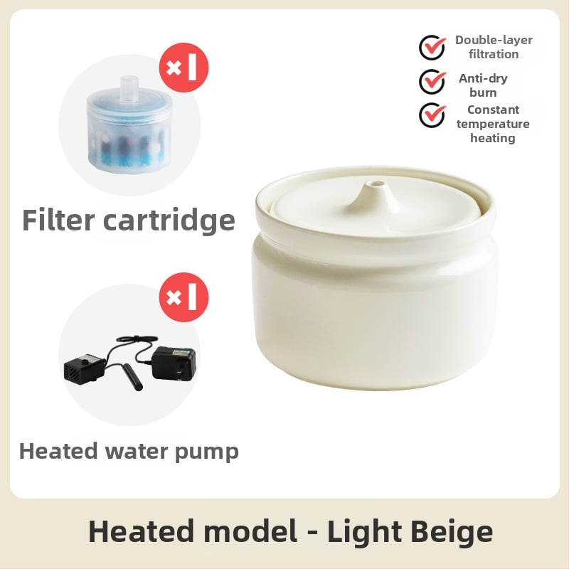 Керамичен автоматичен диспенсър за вода за котки, марка Star ceramics, принадлежности за домашни любимци