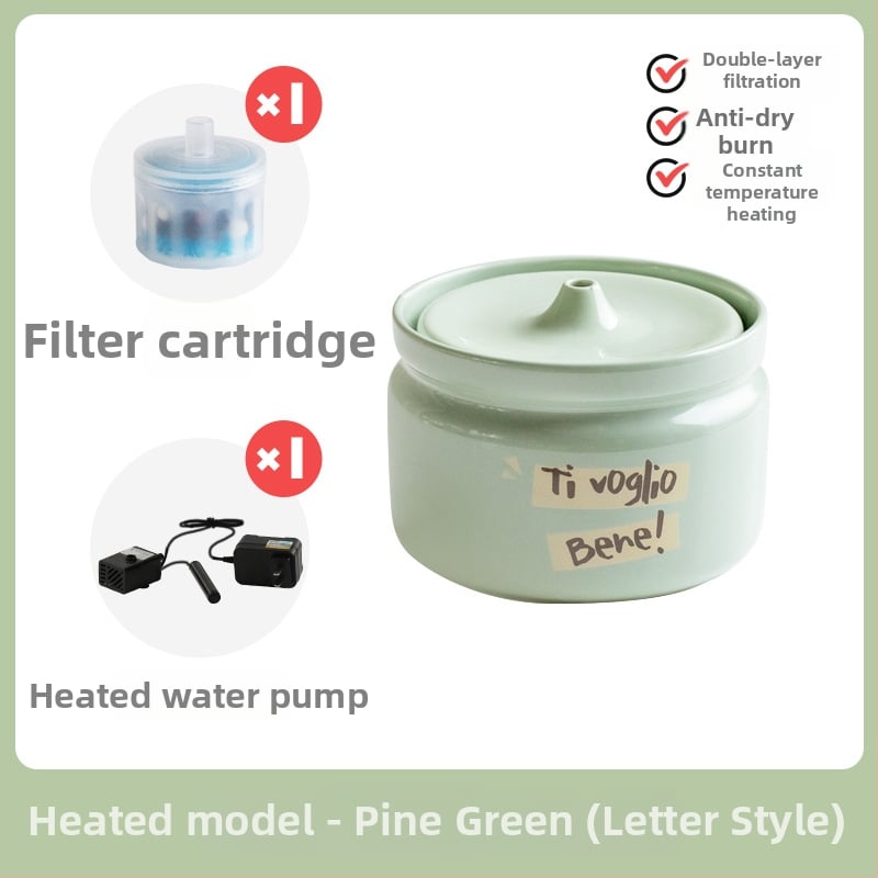 Керамичен автоматичен диспенсър за вода за котки, марка Star ceramics, принадлежности за домашни любимци