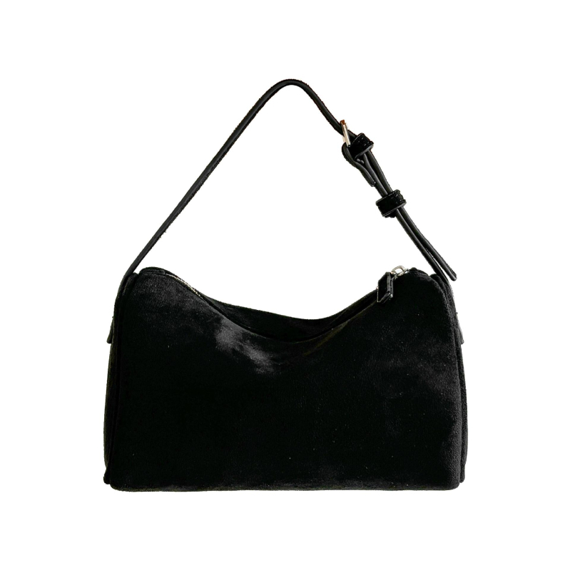 Crossbody torba od poliestera, urbani minimalistični stil, oblik jastuka, zatvaranje na zip, jesen 2025