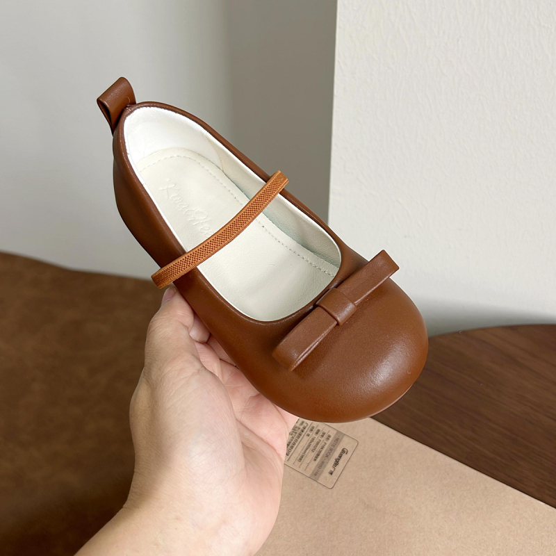 Dievčenské Mary Jane topánky s mašľou, mäkkou podrážkou, zapínanie elastickou páskou, horný materiál mikrovlákno, podrážka z gumy