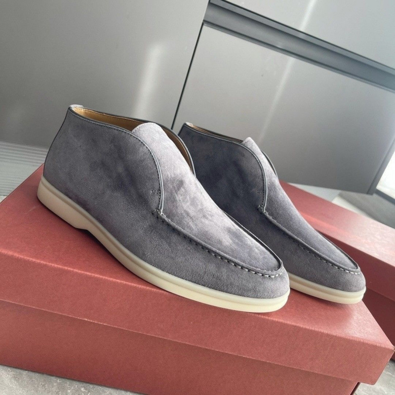 Unisex loafers s vysokým horným dielom z velúru, podrážka z TPR, priedušné, jednoduchý štýl
