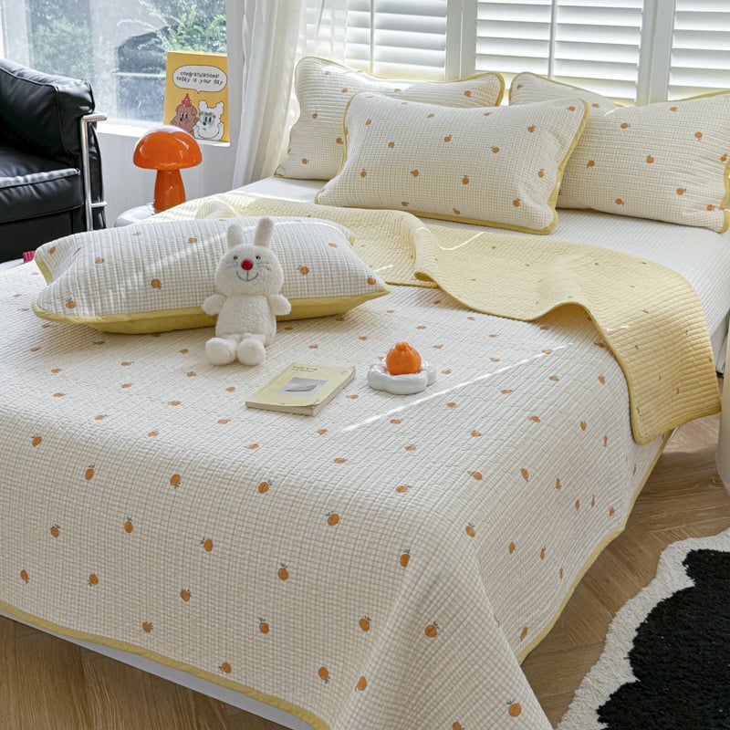 Set de pat cu husă dublu față din bumbac, cu imprimeu desen animat, stil tatami, 3 piese, 100% bumbac, densitate țesătură 133x72, 40 Fire, imprimare reactive, țesătură twill