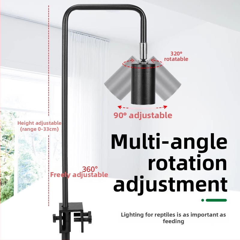 Lampa pre plazy na basking, telo z hliníkovej zliatiny, 25W, doplnkové osvetlenie, značka Climbing General