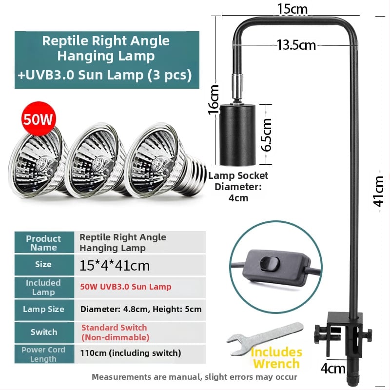 Λάμπα basking για ερπετά, σώμα από αλουμίνιο, 25W, πρόσθετος φωτισμός, μάρκα Climbing General