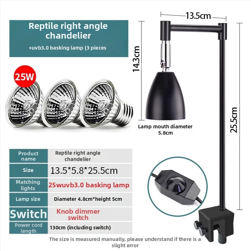 Λάμπα basking για ερπετά, σώμα από αλουμίνιο, 25W, πρόσθετος φωτισμός, μάρκα Climbing General