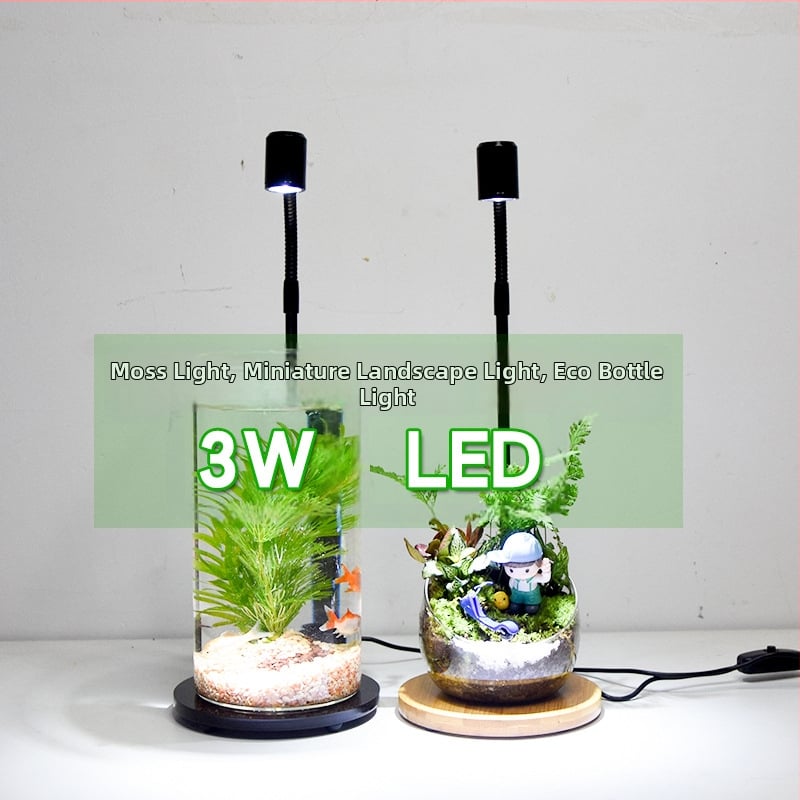 LED φως ανάπτυξης φυτών για παχύφυτα και φυτά σε γλάστρες - πλήρες φάσμα, 3W, 0,5 kg