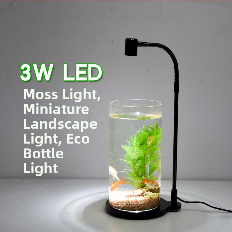 LED rastlinné svetlo pre sukulentné rastliny a izbové rastliny – kompletné spektrum, 3W, 0,5 kg