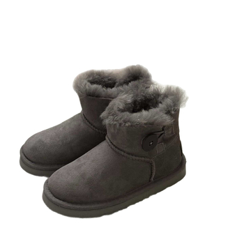 Baba járócipő, uniszex, téli gyerekcsizma gyapjú felsőrésszel és vastag gumi-EVA talppal