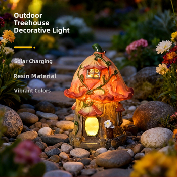 Ornament decorativ din rășină pentru grădină — stil pastoral, material din rășină sintetică, plastic și rășină, ambalaj carton