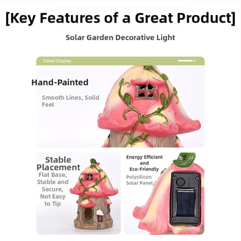 Ornament decorativ din rășină pentru grădină — stil pastoral, material din rășină sintetică, plastic și rășină, ambalaj carton