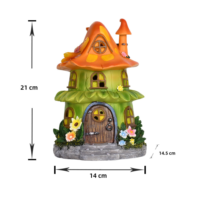 Ornament decorativ din rășină pentru grădină — stil pastoral, material din rășină sintetică, plastic și rășină, ambalaj carton