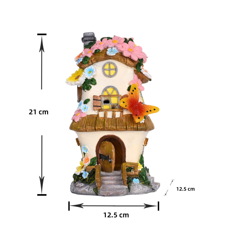Ornament decorativ din rășină pentru grădină — stil pastoral, material din rășină sintetică, plastic și rășină, ambalaj carton