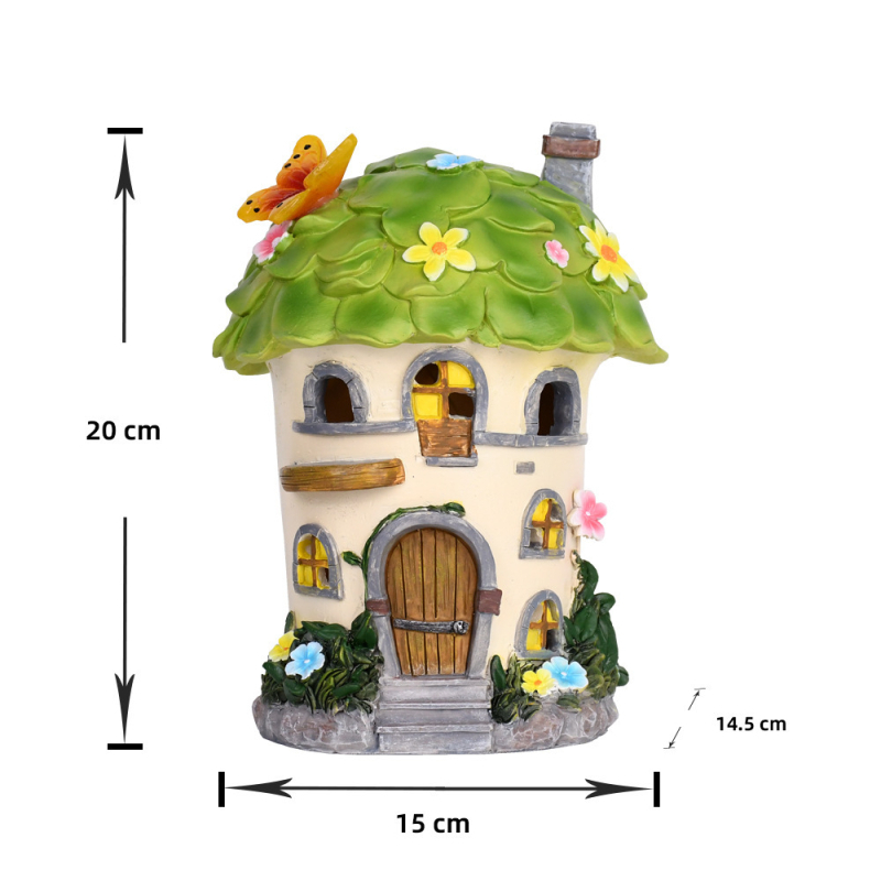 Ornament decorativ din rășină pentru grădină — stil pastoral, material din rășină sintetică, plastic și rășină, ambalaj carton