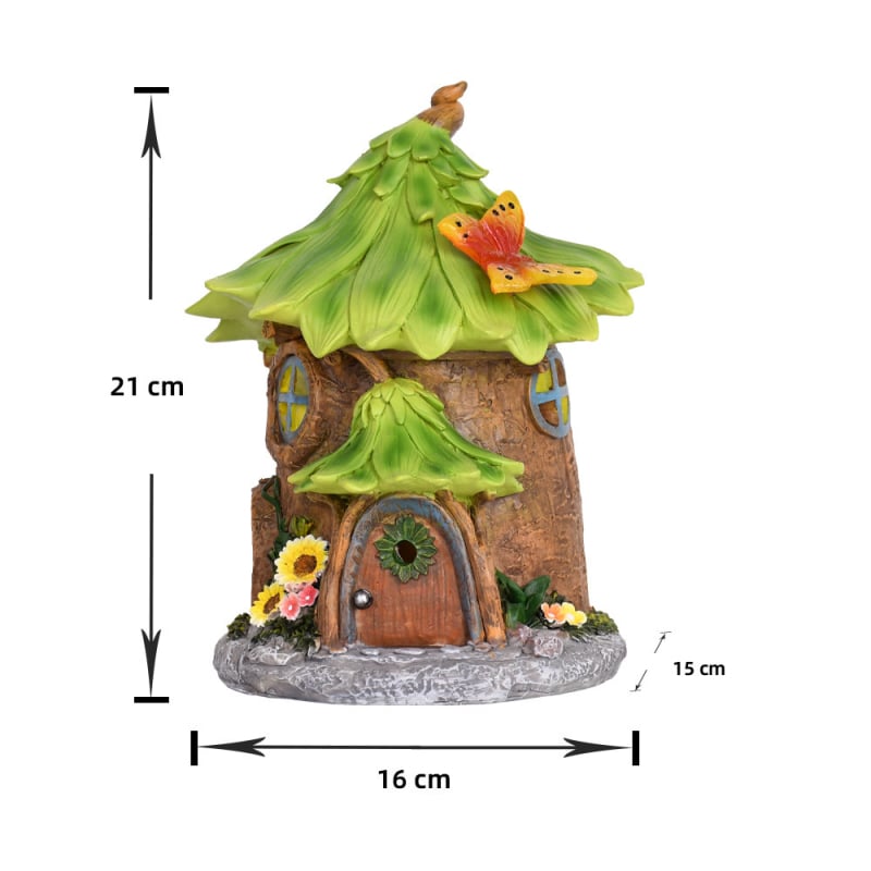 Ornament decorativ din rășină pentru grădină — stil pastoral, material din rășină sintetică, plastic și rășină, ambalaj carton