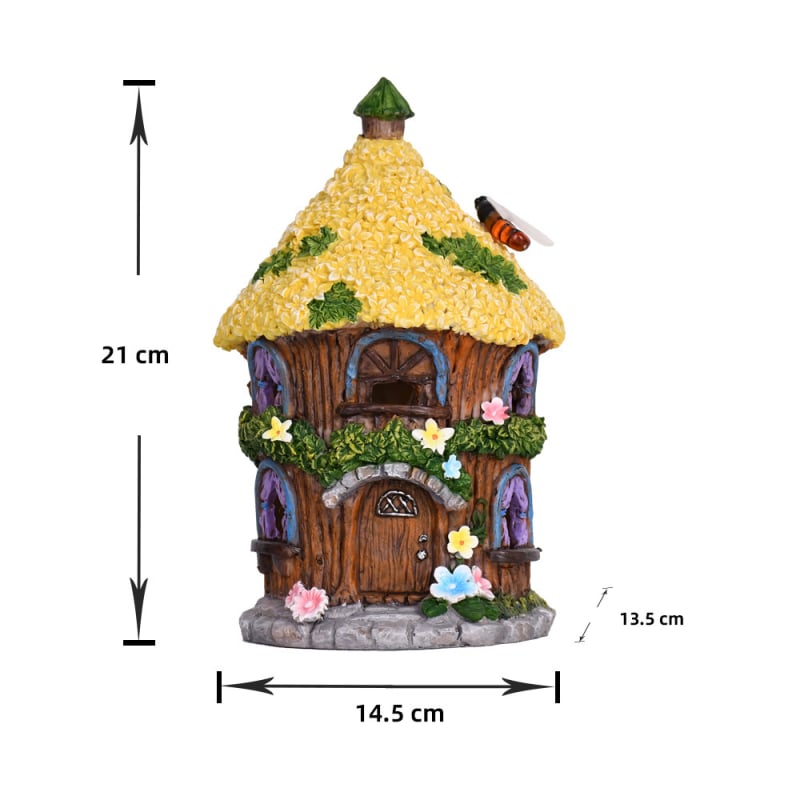 Ornament decorativ din rășină pentru grădină — stil pastoral, material din rășină sintetică, plastic și rășină, ambalaj carton