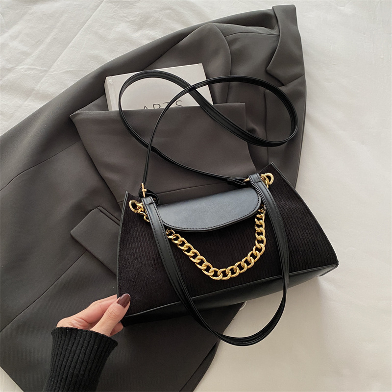 Дамска ретро чанта в стил Хонг Конг, квадратна форма, синтетична кожа, полиестерна подплата, цип, единична презрамка