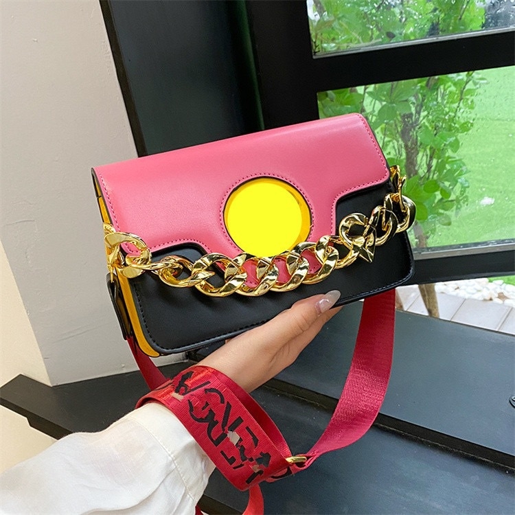 Женска кръстосана чанта през рамо, PU материал, закопчаване с цип, PU подплата, вътрешни джобове за телефон и документи, единична презрамка, правоъгълна форма