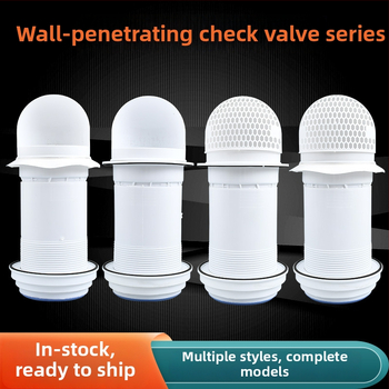 Кухненски през стената обратен клапан за стъклена качулка, пластмасов, модерен стил