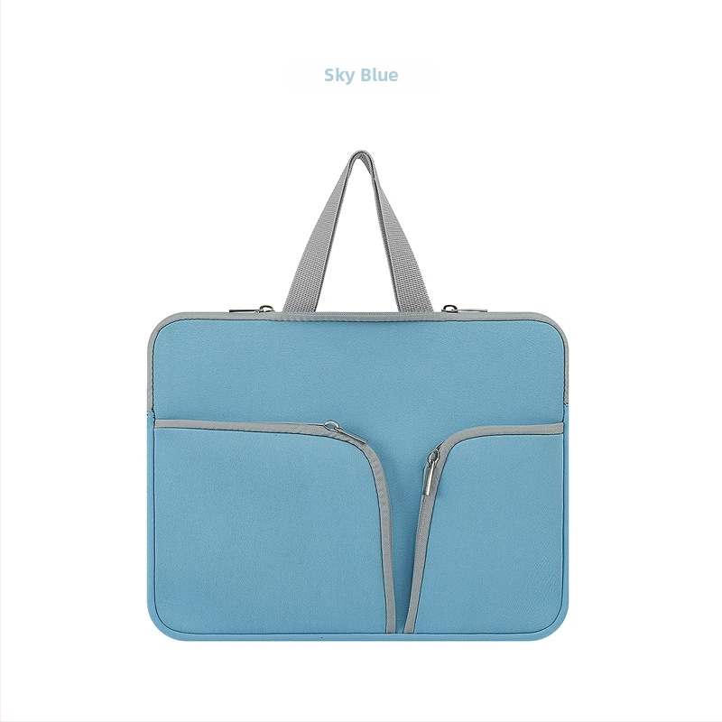 Θήκη laptop από diving υλικό με πολλαπλές θήκες, φερμουάρ, επένδυση περιλαμβάνεται, αδιάβροχη και ανθεκτική σε κραδασμούς, κατάλληλη για notebooks και tablets