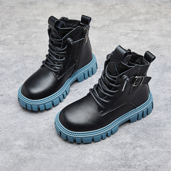 Detské Martin topánky, fleecovou podšívkou, proti zápachu, protišmyková podrážka, vrchná časť z dvojvrstvovej hovädzej kože, vhodné pre zimu, jeseň a jar